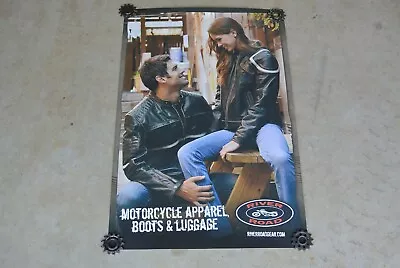 River Road Motorcycle Apparel Boots And Luggage Poster Shop Sign Ad 0050 Z4 • $35