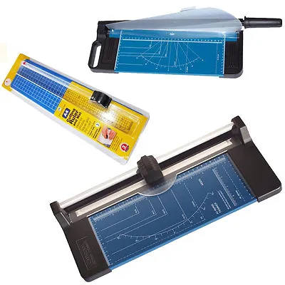 Cathedral A3 A4 A5 Precision Rotary Guillotine Paper Photo Trimmer Cutter Ruler • £9.49