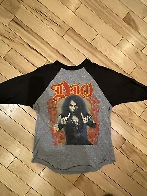 Vintage Dio Raglan Shirt 1985 Sacred Heart Tour Black Sabbath Ronnie James Dio L • $399.99