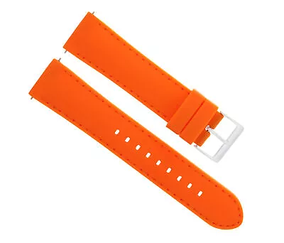 20mm Soft Rubber Diver Watch Band Strap For Bulova Watch Moon Watch Orange • $25.21