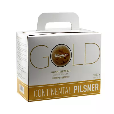 Muntons Gold Home Brew Beer Lager Refill Ingredient Kit - Continental Pilsner • £29.49