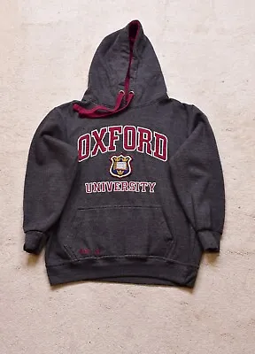 Women's Oxford University Grey Embroidered Hoodie Size Medium • £22