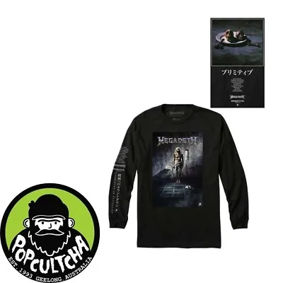 Megadeth - Megadeth X Primitive Skin Black Long Sleeve T-Shirt  New  • $45.66