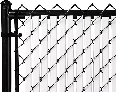 6ft White Tube Slats For Chain Link Fence • $99.87