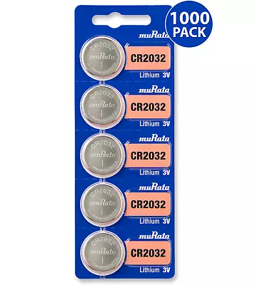 Murata CR2032 Batteries 3V Lithium Coin Cell (1000 Count) - Replaces Sony CR2032 • $291.05