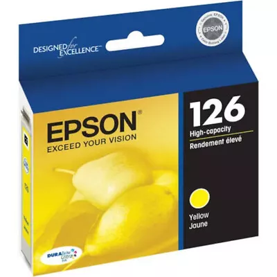 New Genuine Epson 126 Yellow Ink Cartridge For WorkForce & Stylus See List Below • $6.49