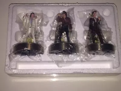 V. RARE: Elvis Figurines X3 'All Shook Up' **BRAND NEW** & BOXED • $143.23