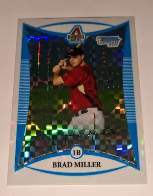 Brad Miller Houston Astros 2008 Bowman Chrome BCP71 XFRACTOR Rookie RC Card /275 • $1.49