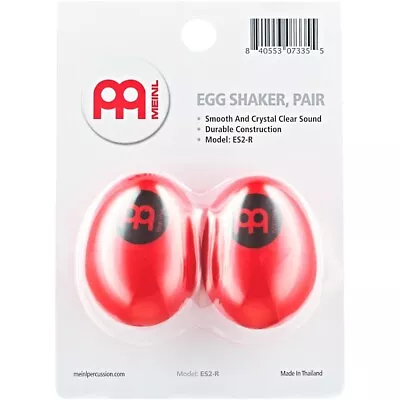 MEINL Egg Shaker (Pair) Red • $5.99