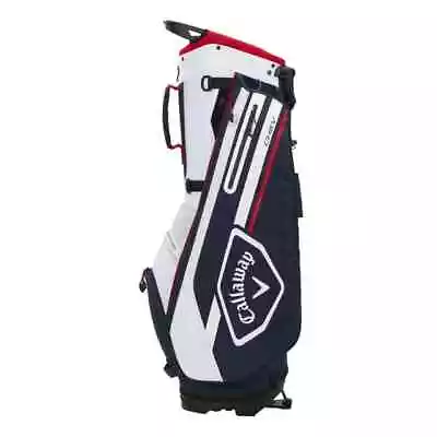 NWT Callaway Golf Michelob Ultra CHEV Stand Bag - Navy White & Red • $185