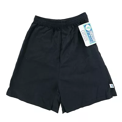 DISCUS ATHLETIC 100% Cotton Black Shorts Vintage Size LARGE • $22.99