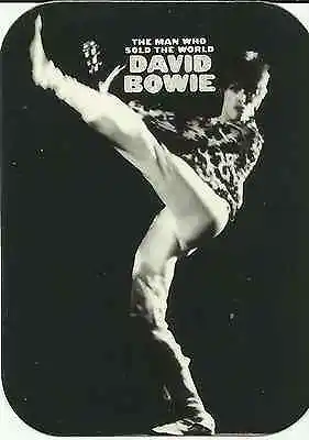 DAVID BOWIE Man Who Sold B&w 2005 Oblong VINYL STICKER No Longer Made IMPORT • £2.95