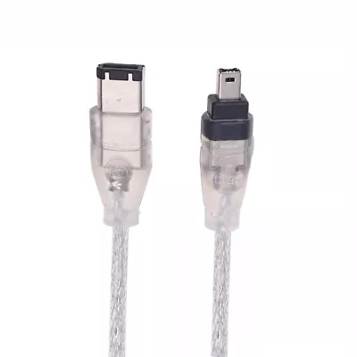 IEEE Firewire 1394 Cable 4 Pin To 6 Pin 4-6 Pin Link Cable Wire 2.5 Ft • $6.29