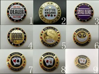 1PC Poker Card Guard Cover Protector Texas Holdem Over 72 Designs To Choose From • £4.79