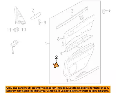 MAZDA OEM 04-18 3 Interior-Rear Door-Door Trim Panel Fastener GJ6A68AB1 • $1.81