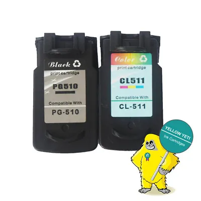 2 Ink For Canon PG510 CL511 Pixma IP2700 MP230 MP280 MP490 MX410 • £30.29