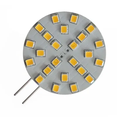 G4 24SMD 12v DC 4.2W Side Pin Warm White LED Bulb Caravan Boat Motorhome 0831 • £10.62