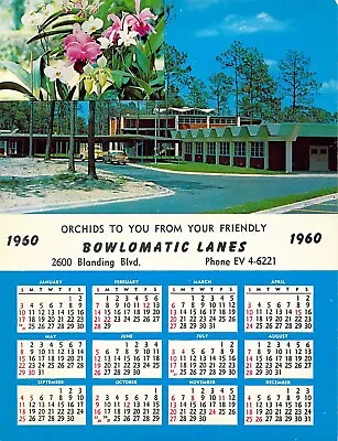 1960 Bowlomatic Bowling Alley Lanes How To Score On Back 5.5x7 Calendar Postcard • $20