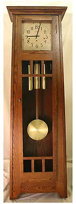 American Made Mission Oak Grandfather Clock By Stoneybrook Clocks -the Ludwig Ii • $3299