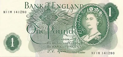 Bank Of England 1 Pound Replacement Note (Serial N11M) Condition Aunc/unc • £100