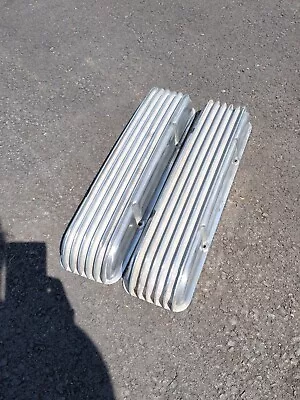 Vintage Cal Custom 40-2000 SBC Finned Valve Covers Small Block Chevy 350 • $139