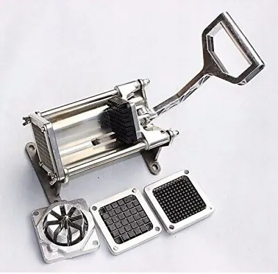 Commercial French Fries Cutter Potato Chipper Vegetable Slicer 4 Blades UK • £55.19