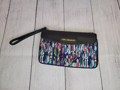 Vera Bradley Envelope Wristlet Wallet In Watercolor With Black Border • $20