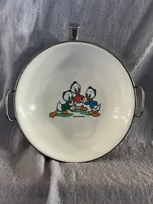 Disney Baby Metal Hot Water Plate Heater W/ Porcelain Plate Huey Dewey & Louie • $124.95