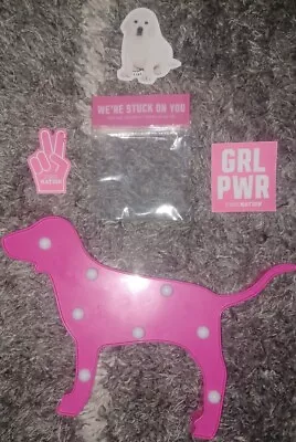 VS PINK Dog Marquee Light Lamp & Sticker Pk Limited Edition • $99.95