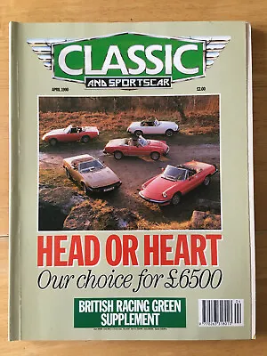 £1.12 • Buy Classic And Sportscar Magazine April 1990 (199) Mercedes SL/SLC W107 Alfa 158/9
