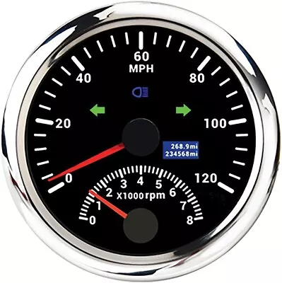 Harley Speedometer GPS Tachometer Gauges 85mm FL FXST FLST FLT V-Twin 39-0014 X9 • $164.24