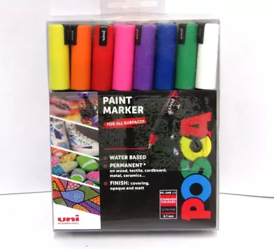 Uni Posca PC-1MR Paint Marker 16 Standard Colours Ultra Fine Tip 0.7mm -  New • £14.99