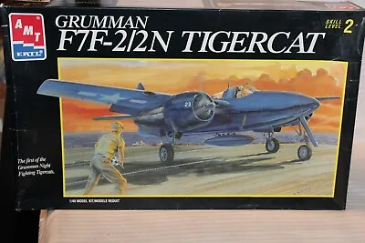 1/48 Scale AMT Grumman F7F-2/2N Tigercat Model Kit #8844 BN Open Box • $60