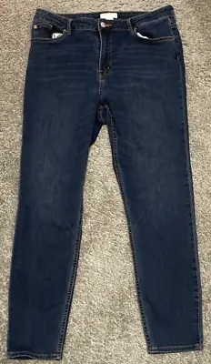 H&M Women's Skinny Ankle Blue Jeans Size 14 • $15.99