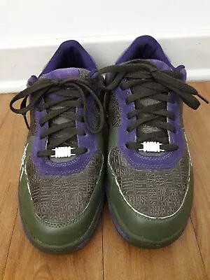 K1X KIX Shoes Lazy Layup Olive/Green  Lilac/Purple Brown Sneakers Mens Size 10.5 • $54.99