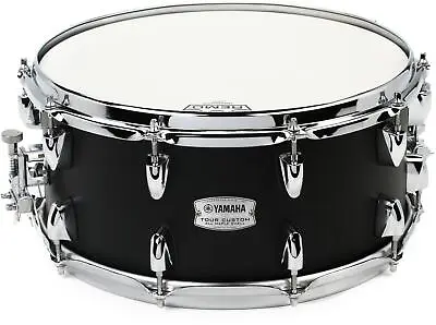 Yamaha Tour Custom Snare Drum - 14  X 6.5  - Licorice Satin • $309.99