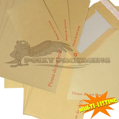 Strong Hard Board Back Manila Envelopes Do Not Bend A3 A4 A5 A6 Sizes *quality* • £4.95