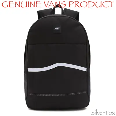 Vans Construct Skool Black Backpack School Travel Sports Gym Bag Brand New • $49.95