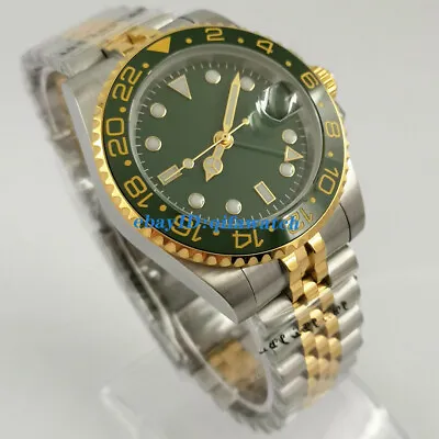 £81.86 • Buy 40mm Jubliee Strap Green Dial Sapphire DG3804 Automatic Men Watch GMT Date Gift 