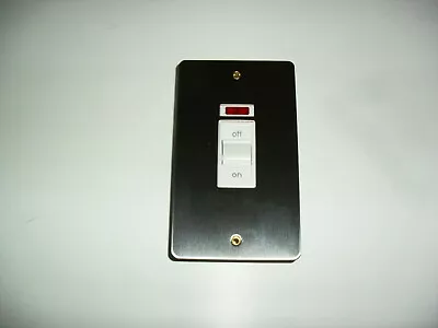 Mk 50a K14336bssw Tall Neon Switch. Brushed Stainless Steel. White Insert • £39.99