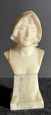 Lovely Antique Signed E Beck  Marble Bust Young Girl • $325