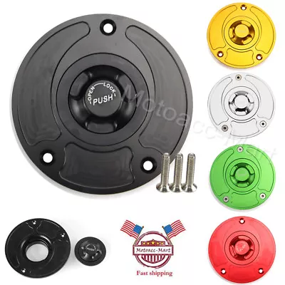 5-Color Keyless Gas Fuel Tank Cap Cover For Kawasaki Z1000 ZX10R ZX14 Z750 ZX10R • $19.99