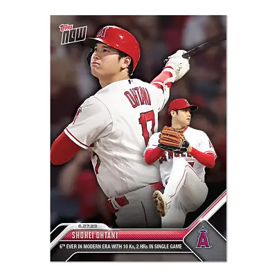Shohei Ohtani- 2023 MLB TOPPS NOW Card 505 (DUAL-IMAGE) Pitching & Hitting • $12.99