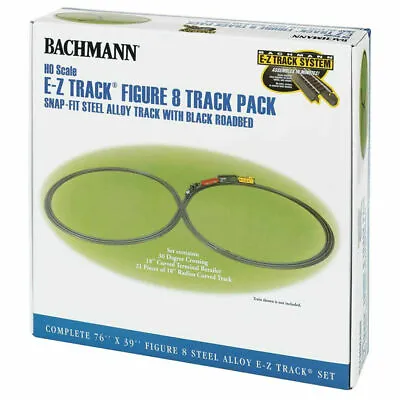 Bachmann HO Scale ~ New 2024 ~ EZ Track Figure 8 Track Pack Set ~ 44487 • $92.72