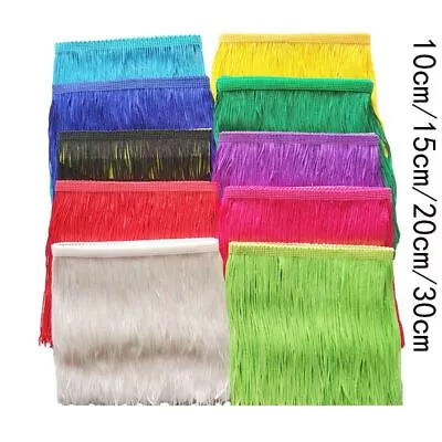 10Yards Tassel Fringe Colorful Thread Lace Curtain Dress Trimming Garment Decor • $24.77