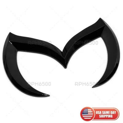 Universal Mazda 3D Gloss Black Bat Batman Style Logo Emblem Badge Sticker Sport • $8.99