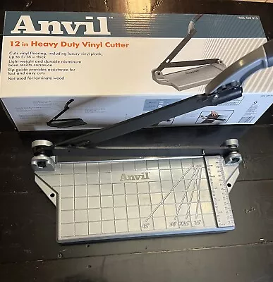 Anvil Vinyl Tile Cutter 12 Inch Heavy Duty Steel Blade Die-Cast Aluminum Base • $25