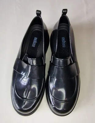 MELISSA Black Work Shoes Uk Size 6 Eu 39 • £19.99