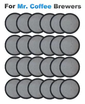 (24) Economy Replacement Charcoal Water Filter Disks For ALL Mr. Coffee Machines • $14.99
