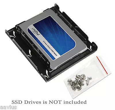 SSD/2.5  To 3.5  HD Internal Hardrive Bay Converter Mounting Adapter For Desktop • $19.88